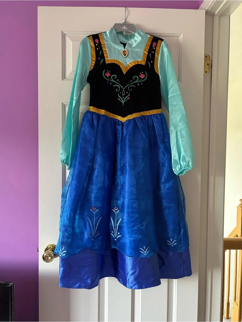 Disney Store parks frozen Anna winter dress size 11/12 first edition Norwegian